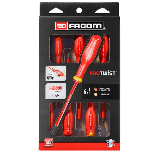 PROTWIST® 1000V Insulated Screwdriver Set (6 pc)