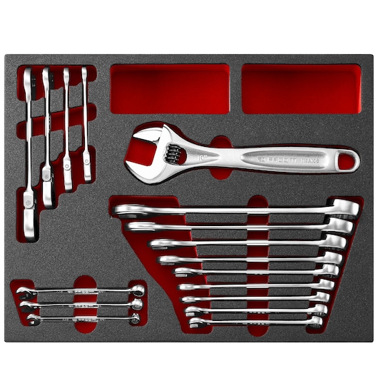 Wrench Set in Foam Module (17 Pc)