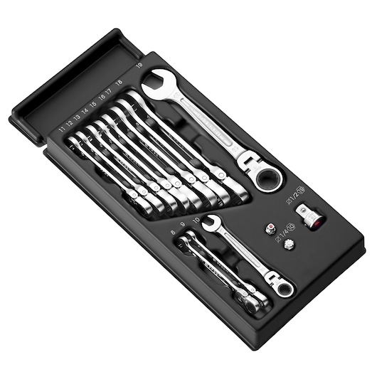 Articulated Ratchet Wrench Set (12 pc.)