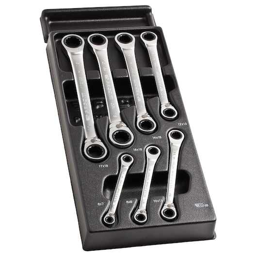 Module of 15° Double Box-End Ratchet Wrenches (7 pc.)