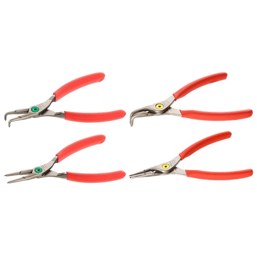 18-60 mm 4 Straight and 90° Angle Nose Circlips® Pliers Set